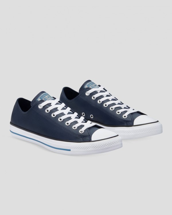 Converse Chuck Taylor All Star Summer Daze SL Blå Sko Danmark - Converse Lave Sneakers Herre - 78012